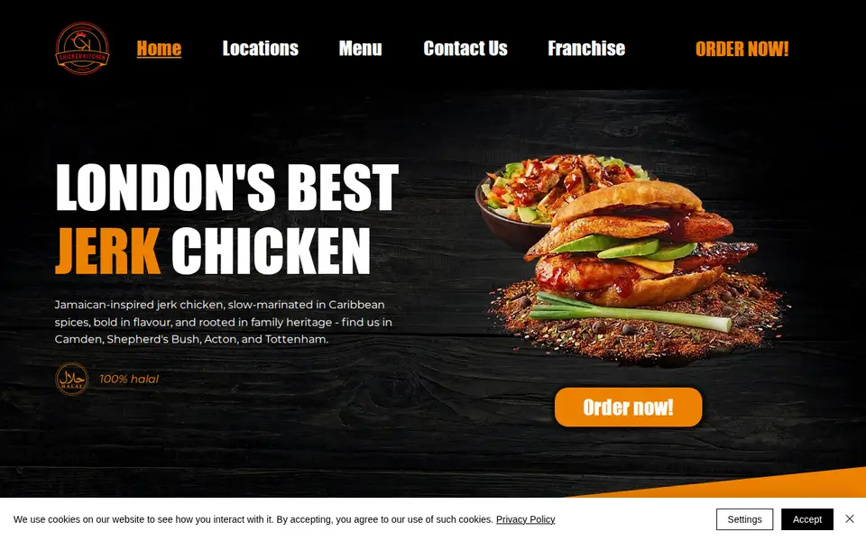 The top of chickenkitchenuk.com