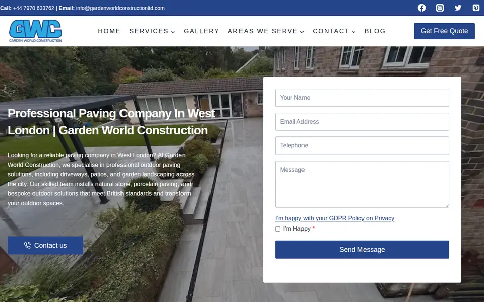 The top of gardenworldconstructionltd.com