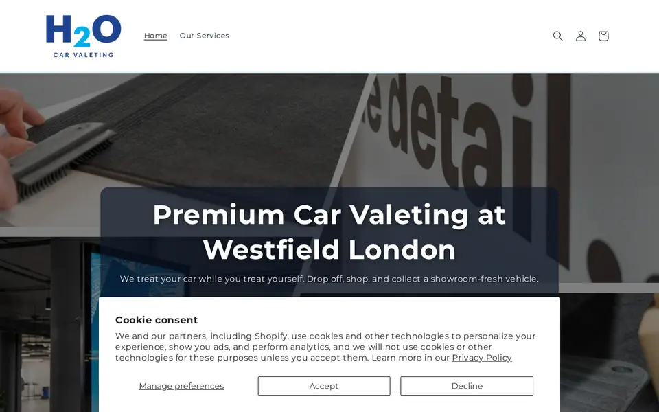 The top of h20carvaleting.com