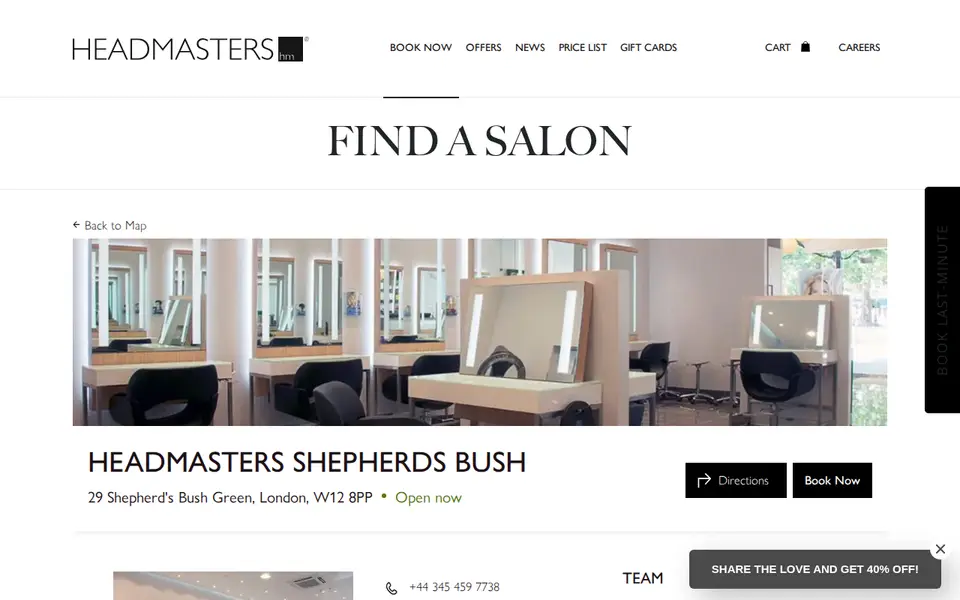 The top of headmasters.com