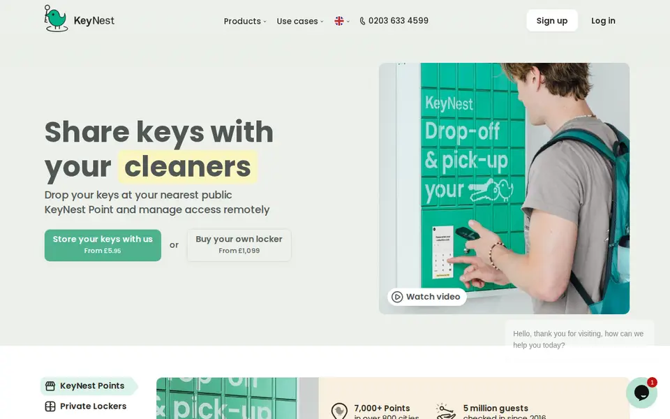 The top of keynest.com