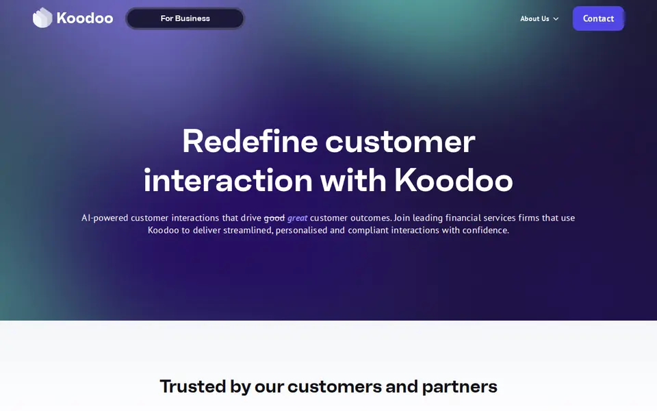 The top of koodoo.io