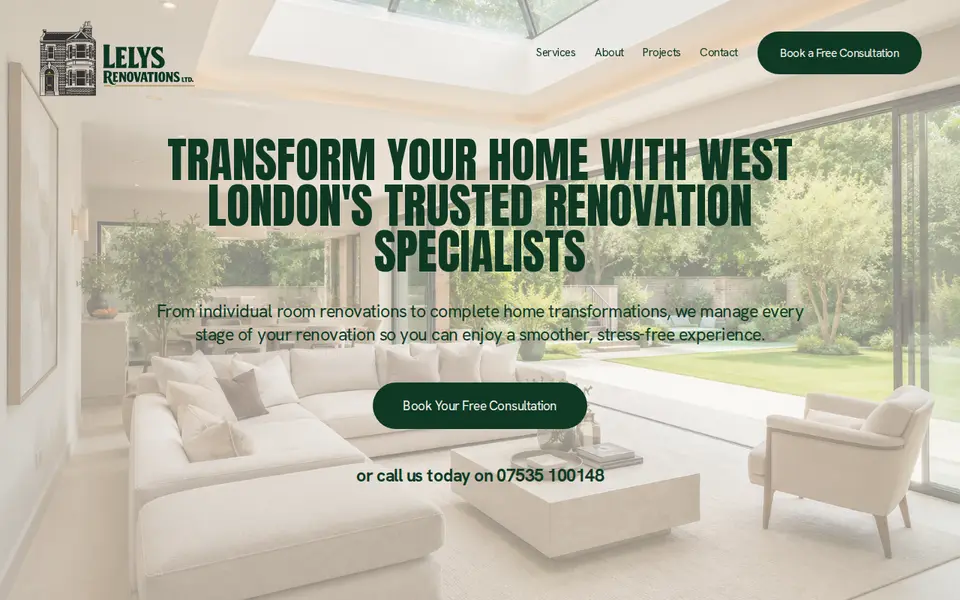 The top of lelysrenovations.co.uk