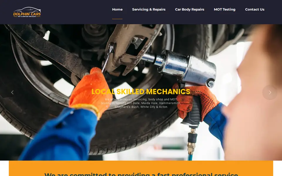 The top of dolphin-cars.co.uk