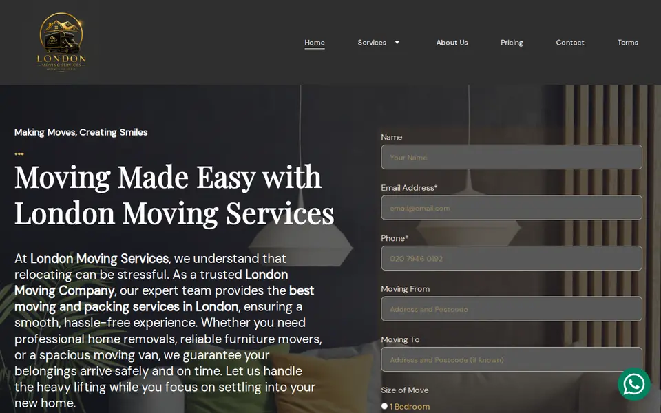 The top of londonmovingservices.com