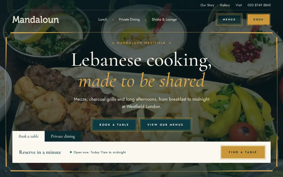 The top of mandaloun.com