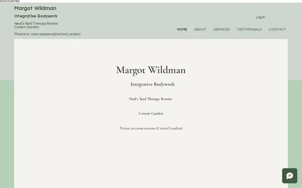 The top of margotwildman.com
