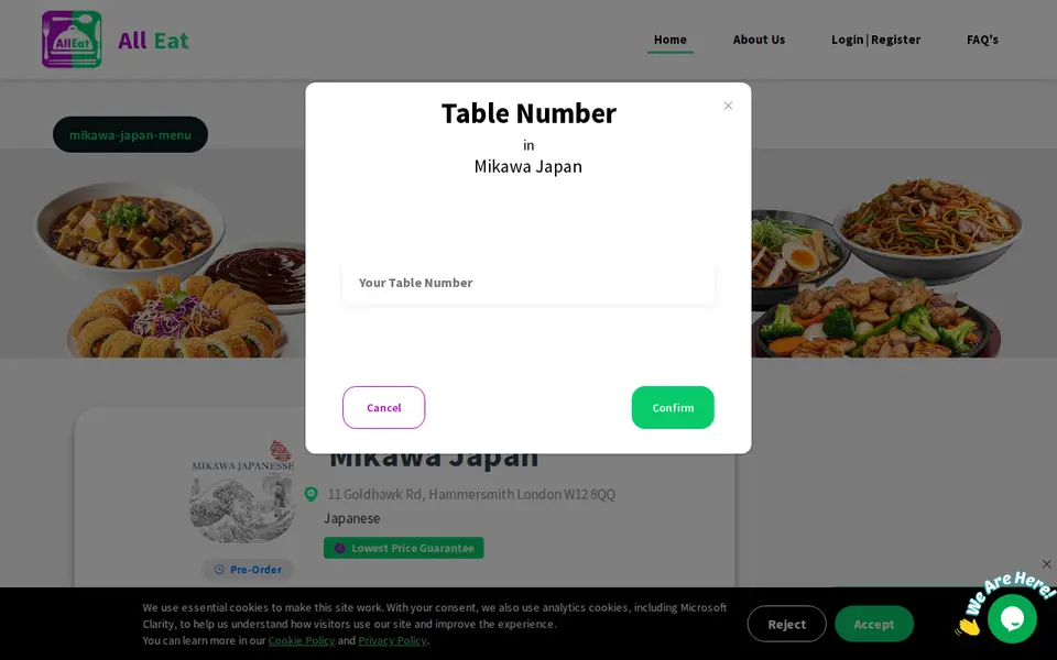 The top of alleatapp.com