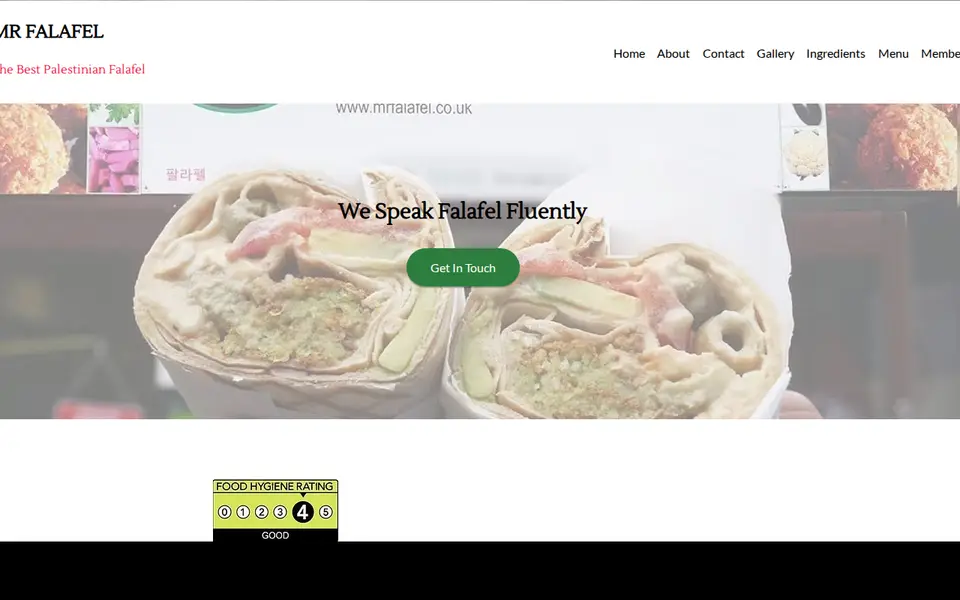 The top of mrfalafel.co.uk