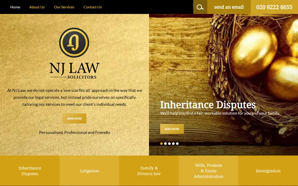 The top of njlaw.co.uk