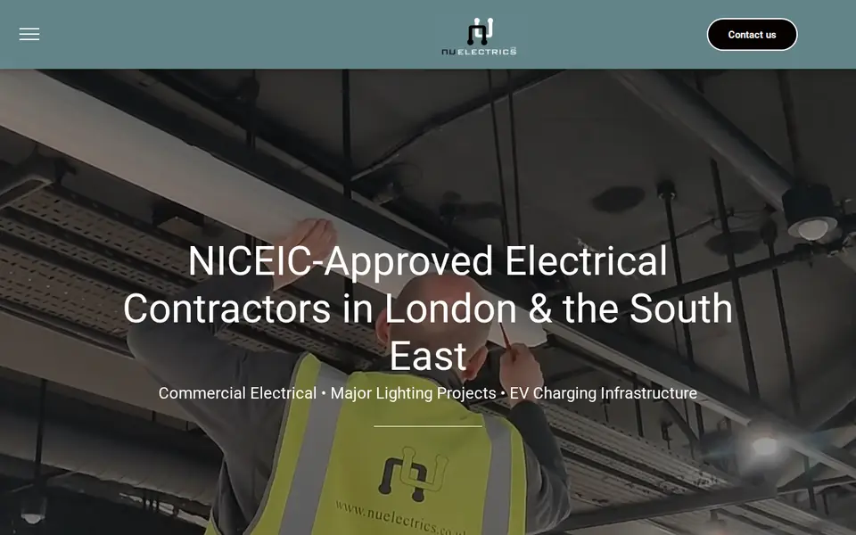 The top of nuelectrics.com