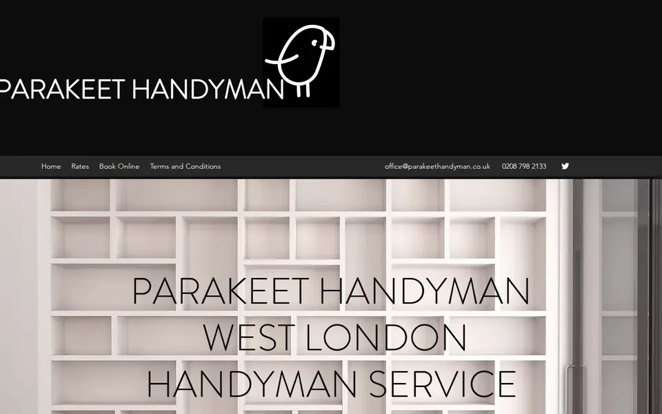 The top of parakeethandyman.co.uk