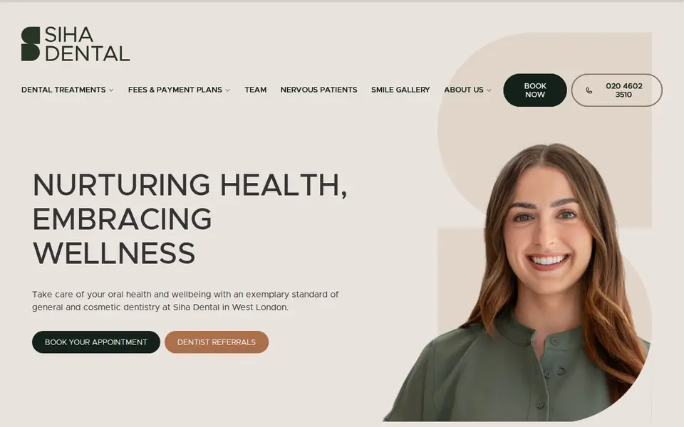 The top of siha.dental