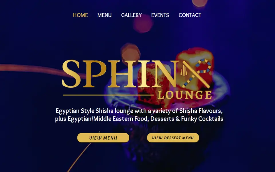The top of sphinxlounge.co.uk