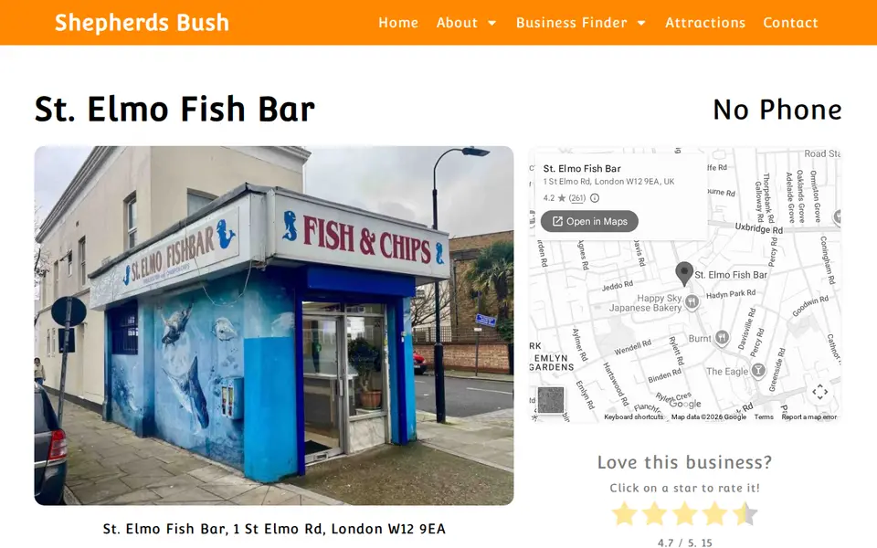 The top of myshepherdsbush.co.uk