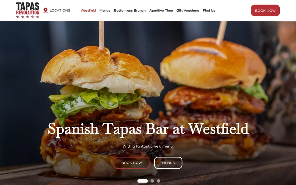 The top of tapasrevolution.com