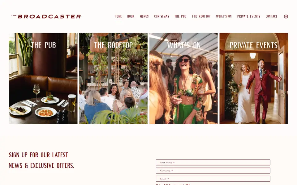 The top of thebroadcaster.co.uk