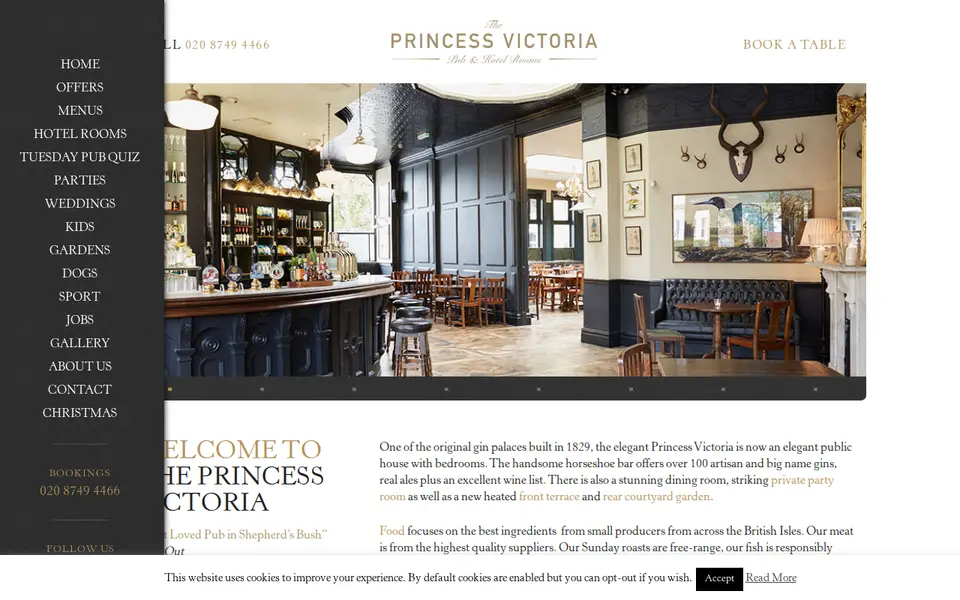 The top of princessvictoria.co.uk