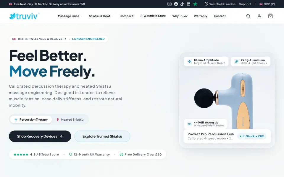 The top of truviv.com