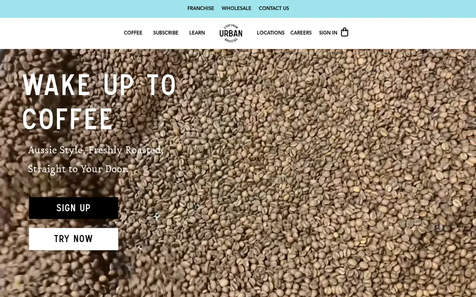 The top of urbanbaristas.co.uk
