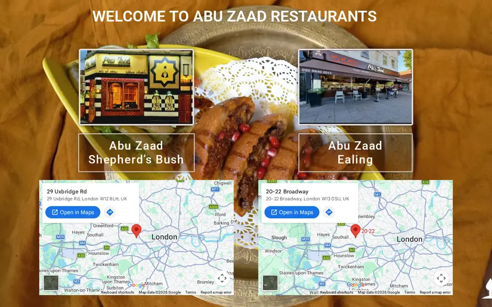 The top of abuzaad.co.uk