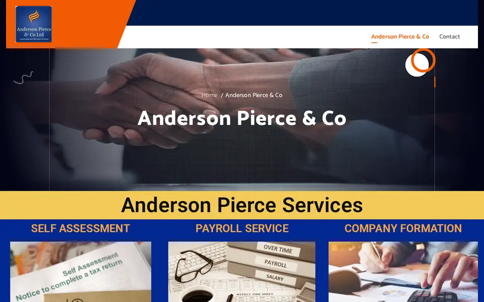 The top of andersonpierce.com