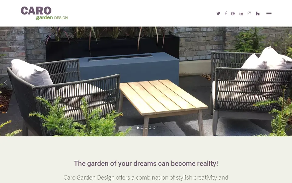 The top of carogardendesign.co.uk