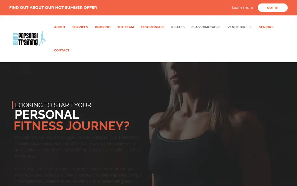The top of ealingpersonaltraining.co.uk