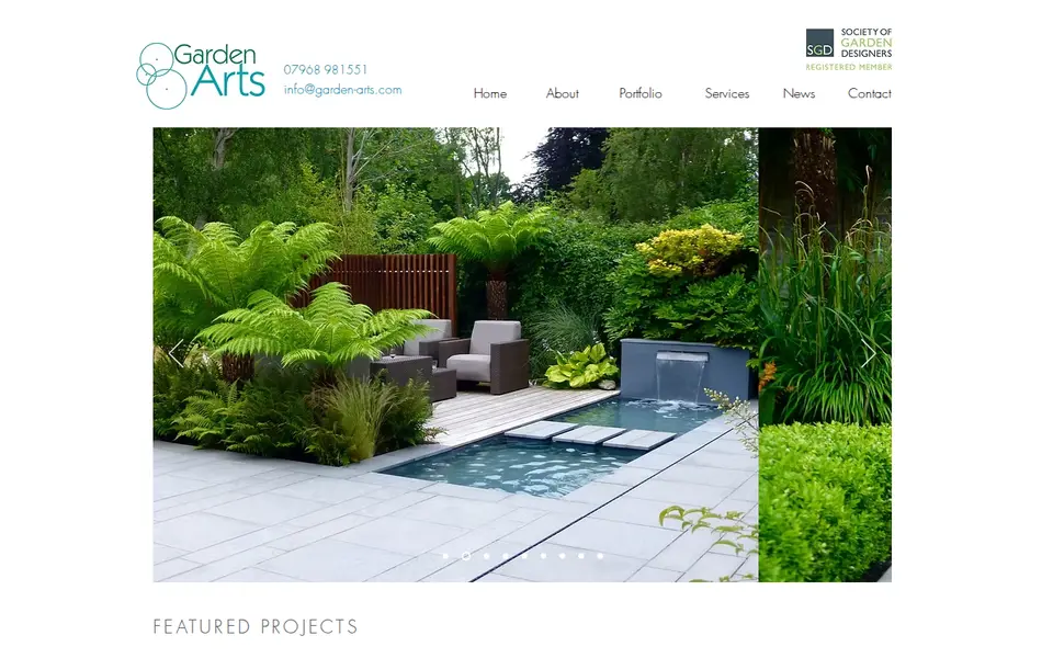 The top of garden-arts.com