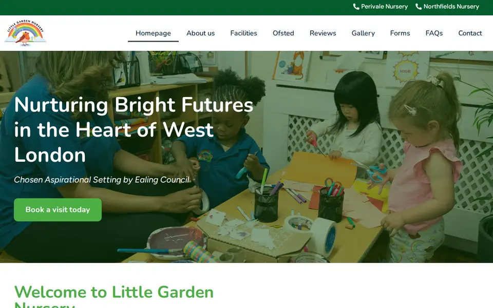 The top of littlegardennursery.com