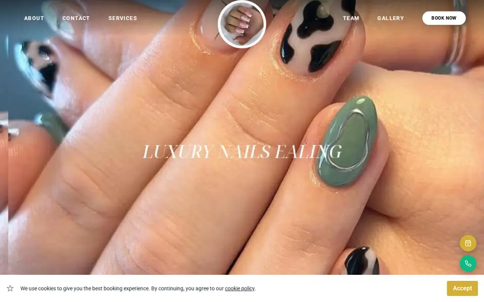 The top of luxurynailsealing.loviebooking.co.uk