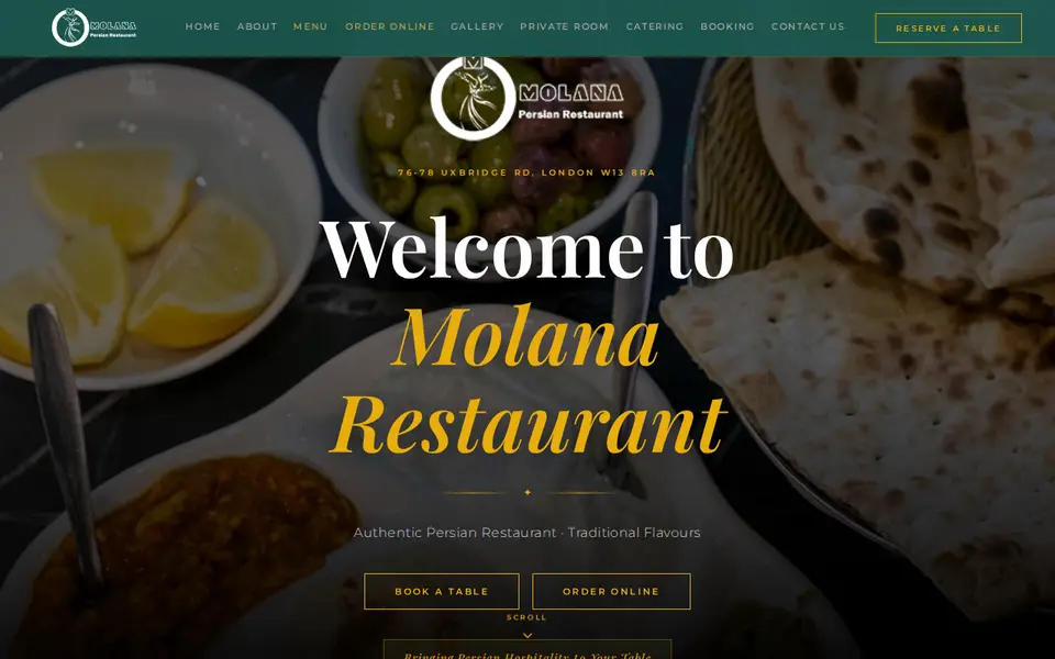 The top of molanarestaurant.co.uk