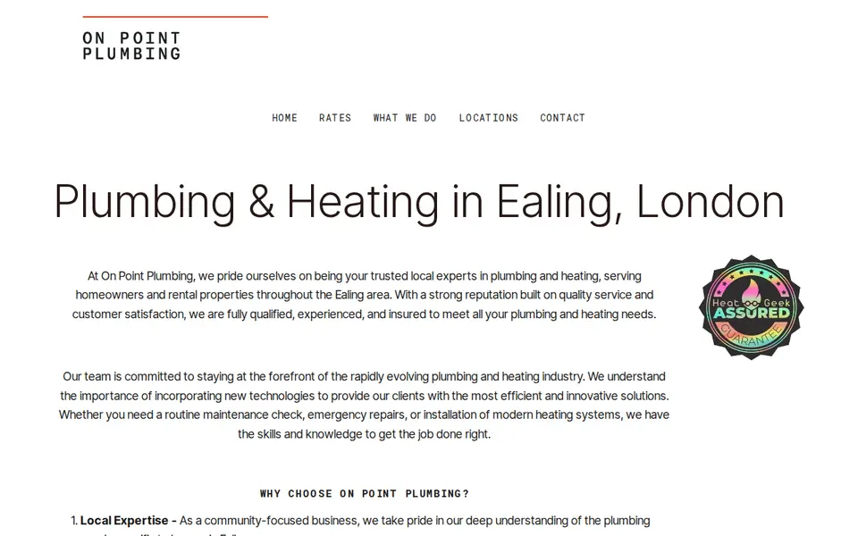 The top of onpointplumbing.co.uk