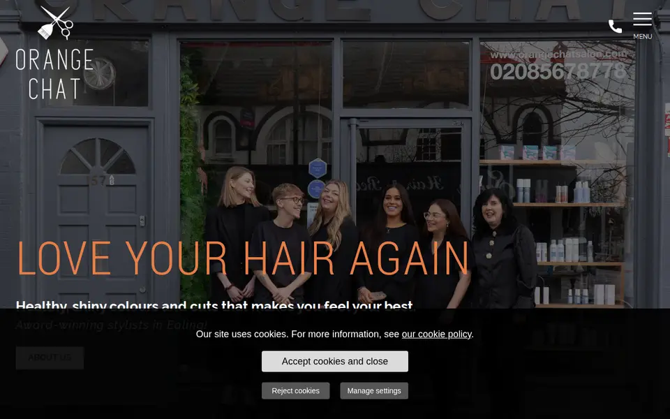 The top of orangechatsalon.com