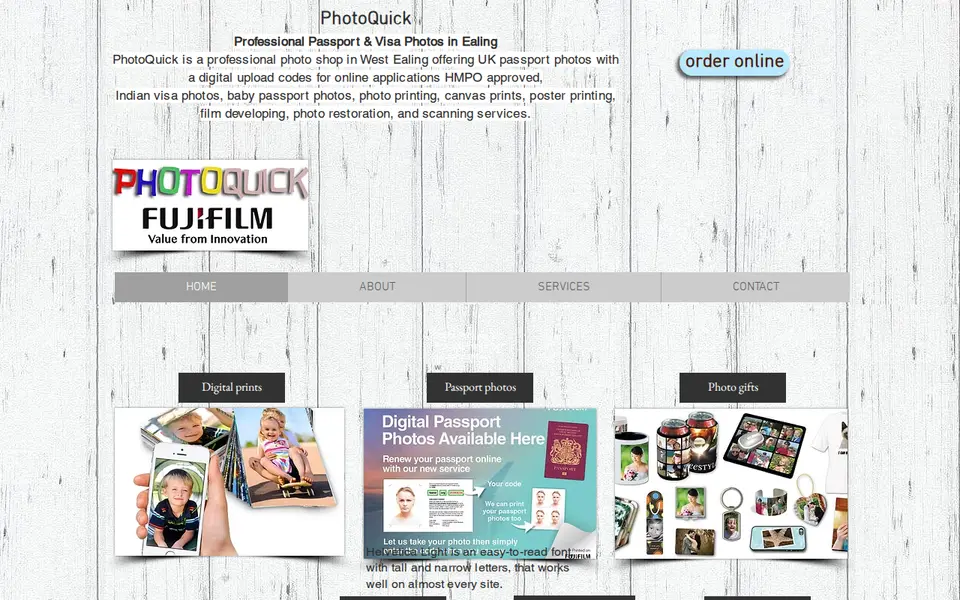 The top of photoquick.co.uk