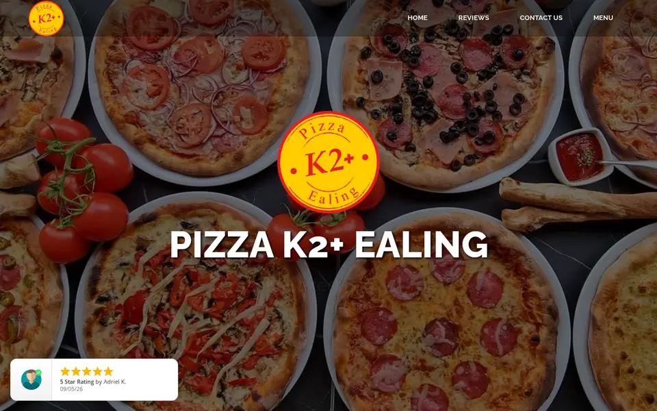 The top of pizzak2.com