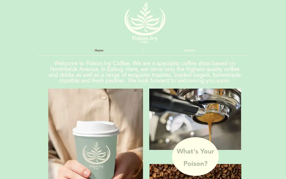 The top of poisonivycoffee.com