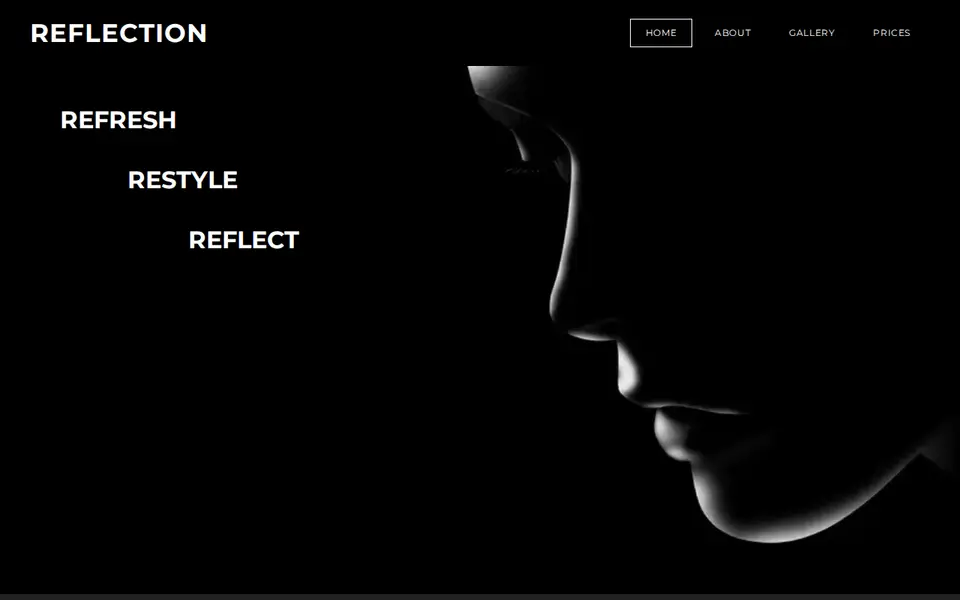 The top of reflectionhair.com