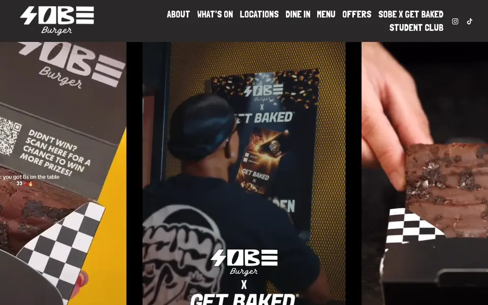 The top of sobeburger.co.uk