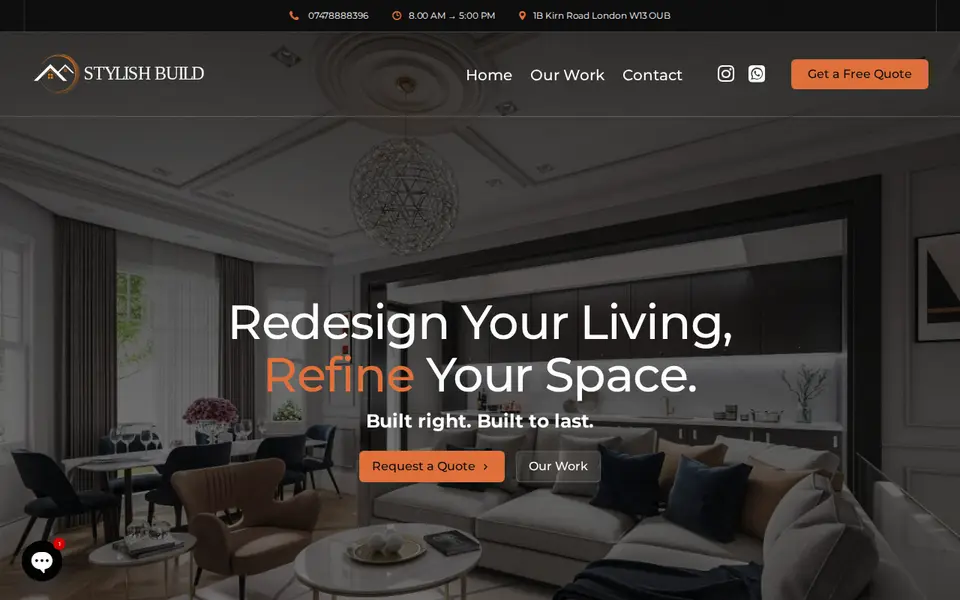 The top of stylish-build.co.uk