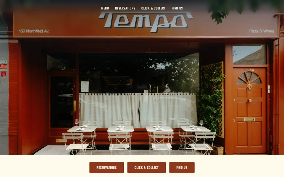 The top of tempopizza.co.uk