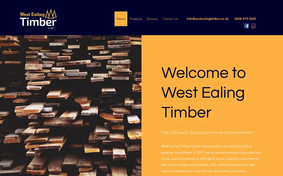 The top of westealingtimber.co.uk