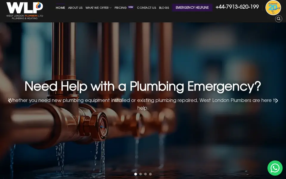 The top of westlondon-plumbers.com