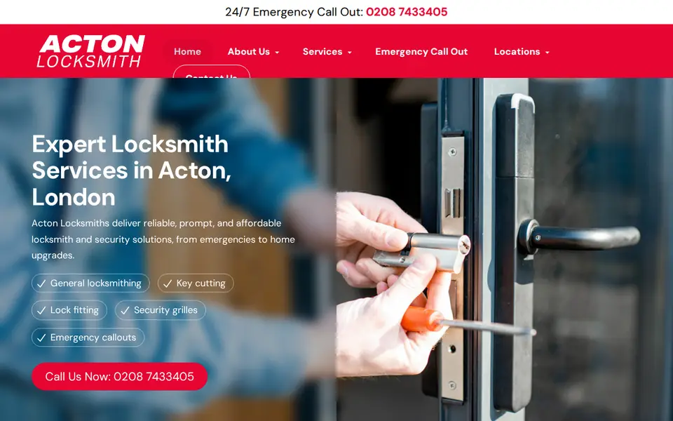 The top of actonlocksmith.co.uk