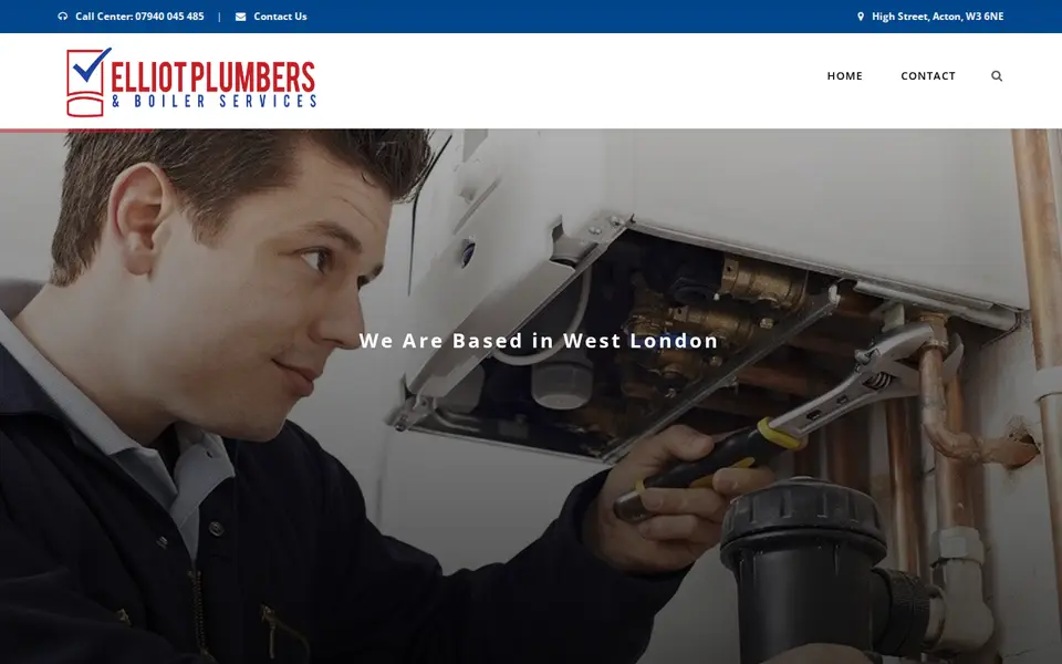 The top of elliottplumbers.co.uk