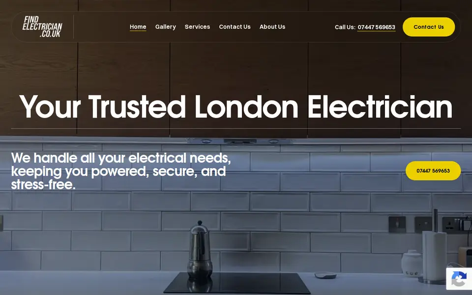 The top of findelectrician.co.uk