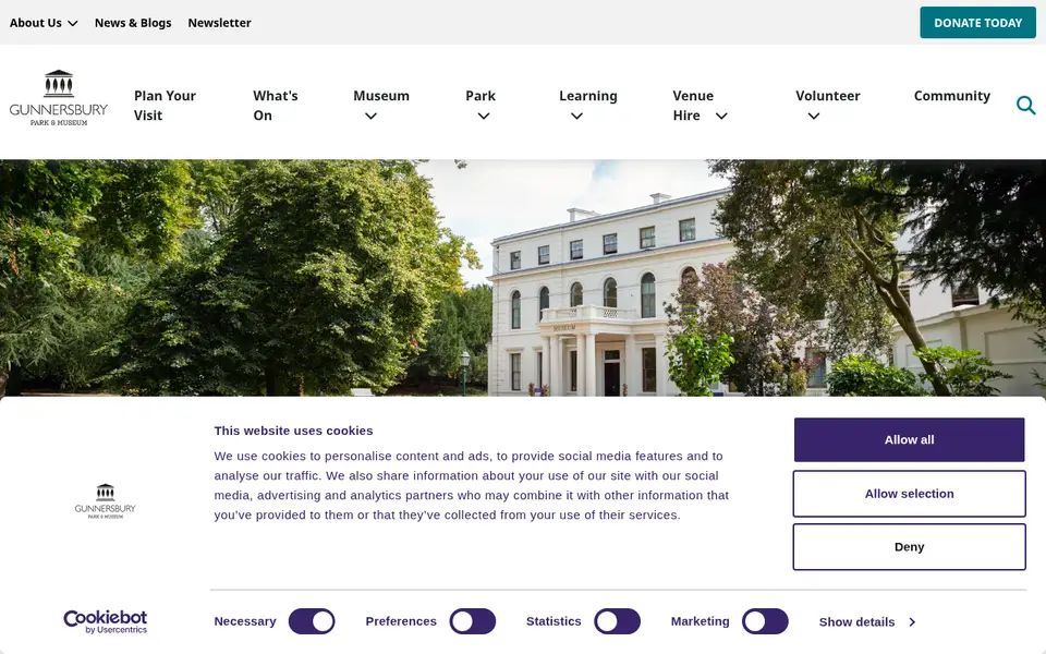 The top of visitgunnersbury.org