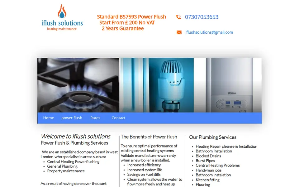 The top of iflushsolutions.com