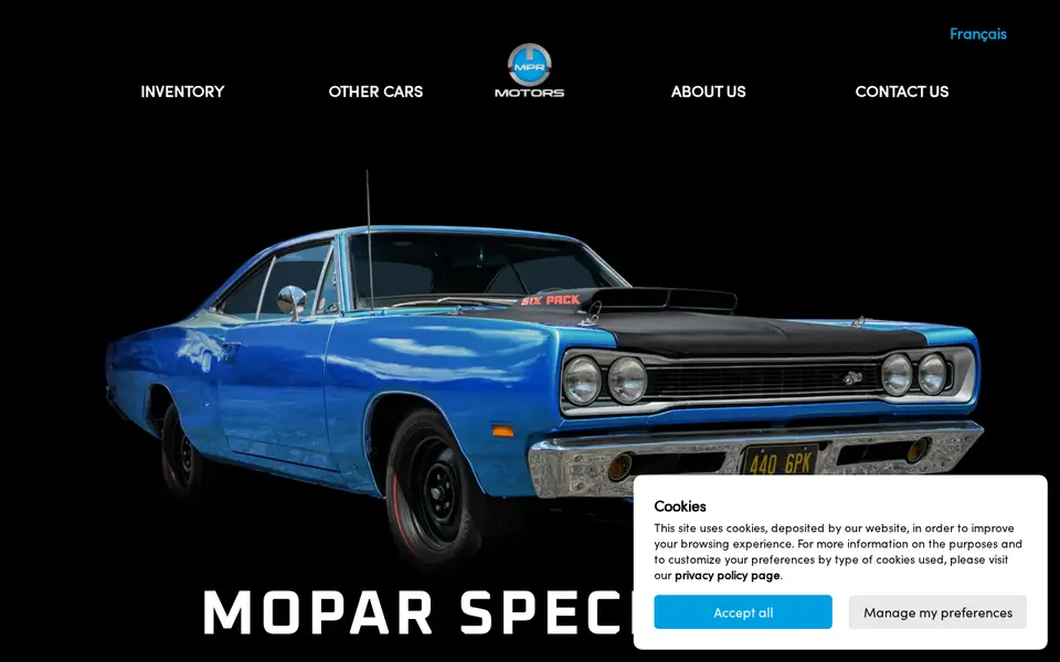The top of mprmotors.com