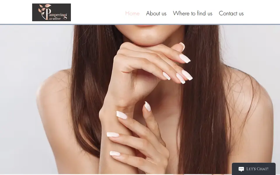 The top of pamperingparadise.co.uk